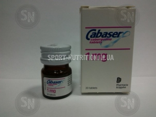 Pfizer Cabaser (Каберголин) Cabergoline tablets 1mg