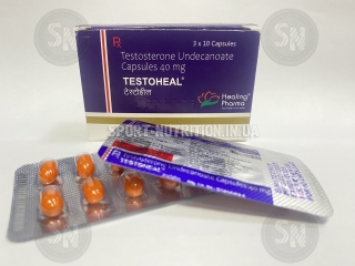 TESTOHEAL Тестостерон Ундеканоат 40mg (Андріол) 30 капс